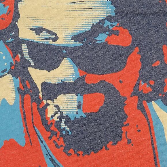 Vintage 90s Big-Lebowski Abide Movie Shirt XL 23x27 Crop - Picture 8 of 13